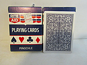 Vintage Rite Aid Pinochle Playing Cards  (Image1)