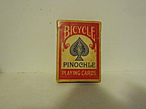Vintage Bicycle Plastic Coated Pinochle Playing Cards  (Image1)