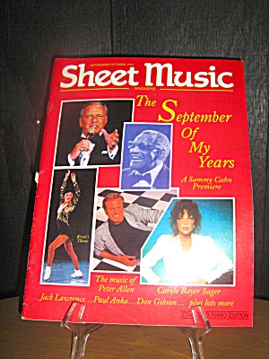 Sheet Music Magazine The September Of My Years