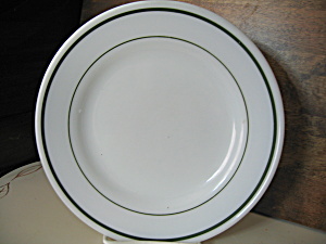 Vintage Pyrex Emerald Band Dinner Plate