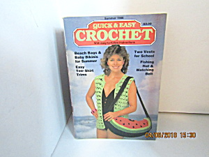 Vintage Craft Booklet Quick & Easy Crochet Summer 1986 (Image1)