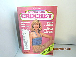Vintage Craft Booklet Quick & Easy Crochet May/june1987