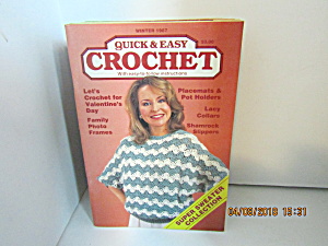 Vintage Craft Booklet Quick & Easy Crochet Winter 1987 (Image1)