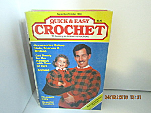 Vintage Craft Booklet Quick & Easy Crochet Sept/Oct1988 (Image1)