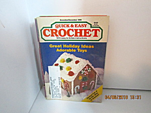 Vintage Craft Booklet Quick & Easy Crochet Nov/Dec 1990 (Image1)
