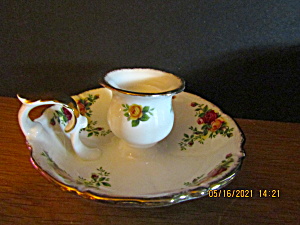 Royal Albert Old Country Roses Handled Candle Dish (Image1)
