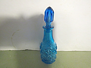 Vintage Blue Covered Apothecary/Perfume Bottle (Image1)
