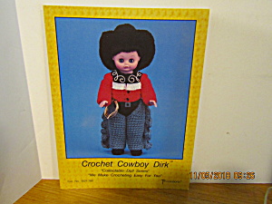 Td Creations Craft Book Crochet Doll Cowboy Dirk #780