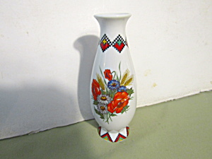 Vintage Ukrainian Style Art Vase Floral Design by Lidia (Image1)