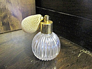 Vintage Refillable Clear Round Atomizer Perfume Bottle