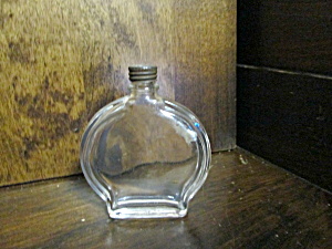 Vintage Refillable Clear Round Perfume Bottle (Image1)