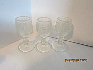 Vintage Mini Stemmed Cordial Glass Set (Image1)