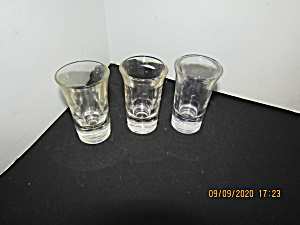 Vintage Clear Heavy Bottom Cordial/shot Glass Set