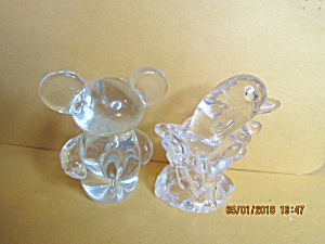 Vintage Federal Glass  Bear & Dolphin  Figures (Image1)