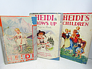 Vintage Rare Books Heidi Heidi Grows Up Heidis Children (Image1)