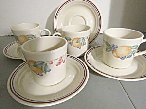 Vintage Corelle Abundance Cup and Saucer Sets (Image1)