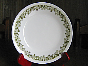 Vintage Corelle Spring Blossom Green  Luncheon Plate (Image1)