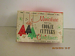 Vintage Miniature Christmas Cookie Cutter Set