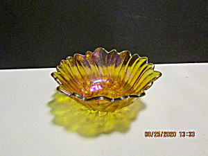 Indiana Glass Light Amber Lily Pons Sunflower Bowl (Image1)