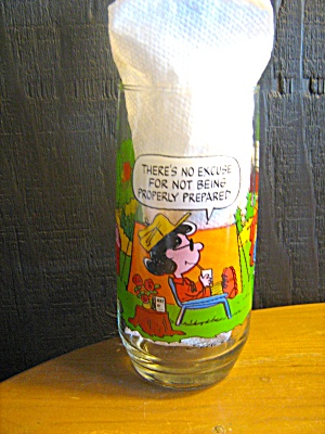 Collectible Glass Camp Snoopy There's No Excuse (Image1)