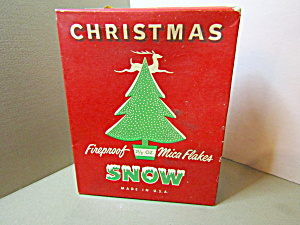 Vintage Fireproof Mica Flakes Christmas Snow (Image1)