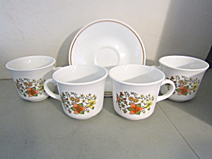 Vintage Corelle Indian Summer Coffee Cup & Saucer Set (Image1)