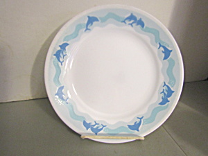 Vintage Corelle Ocean Dance Luncheon Plate Set (Image1)