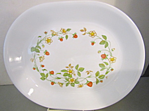 Vintage Corelle Strawberry Sunday Dinner Platter (Image1)