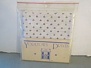 Vintage Yorktown Cross Stitch Fabric Natural Blue (Image1)