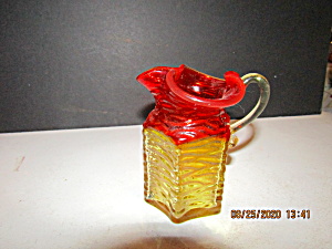Vintage Kanawha Amberina Glass  Small Pitcher (Image1)