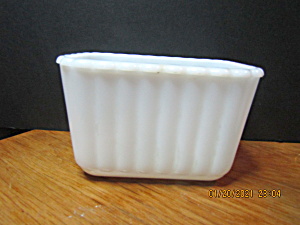 Vintage Hazel Atlas Milk Glass Large Refrigerator Dish (Image1)