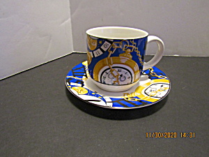 Vitromaster Stoneware Time Piece Cup & Saucer Set (Image1)