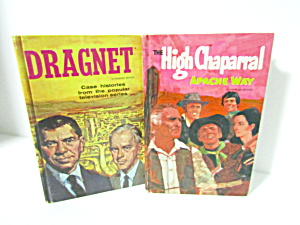  TV Adventures Books Dragnet & High Chaparral (Image1)