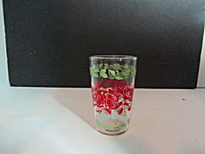 Vintage Swanky Swig Red Rose Juice Glass (Image1)
