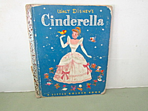 Vintage Little Golden Book Walt Disney's Cinderella A13 (Image1)