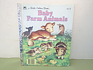  Vintage Little Golden Book Baby Farm Animals (Image1)