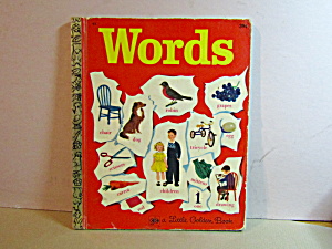 Vintage Little Golden Book Of Words 34th Printing (Image1)
