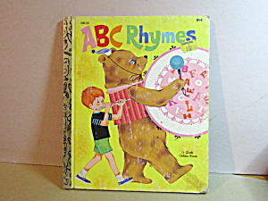 Vintage Little Golden Book ABC Rhymes (Image1)