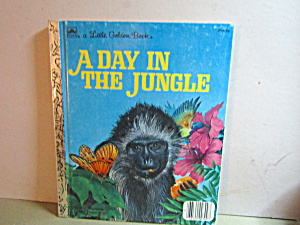 Vintage Little Golden Book A Day In The Jungle (Image1)