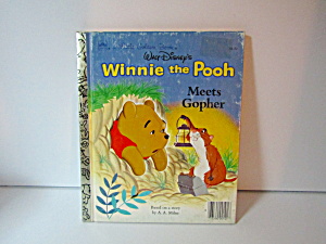 Vintage Golden Book Winnie the Pooh Meets Gopher (Image1)