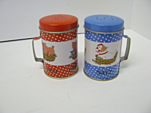Vintage Tin Pig/Chicken Salt & Pepper Shaker Set (Image1)