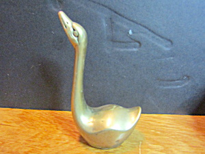 Vintage Brass Swan (Image1)