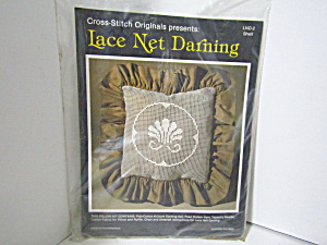 Cross Stitch OriginalShell Lace Net Darning Pillow Kit (Image1)