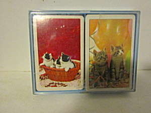 Vintage Standard Playing Cards Kitten Prints (Image1)