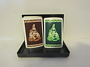 Vintage Tower Plastic Playing Card Set (Image1)