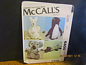 Vintage McCall's Care-Free Stuffed Animal Pattern #6400 (Image1)
