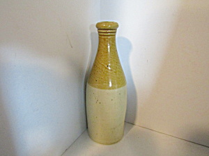 Vintage Pottery Stoneware Tan/brown Bottle