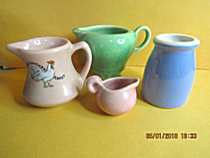 Vintage Stoneware Miniture Creamers & Jug Set (Image1)