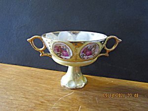 Vintage LusterWare Double Handled Chalice Footed Cup  (Image1)