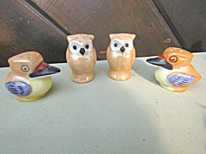Vintage Lusterware Pelican/Owl Salt & Pepper Shakers (Image1)